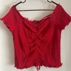 Cinched crop top